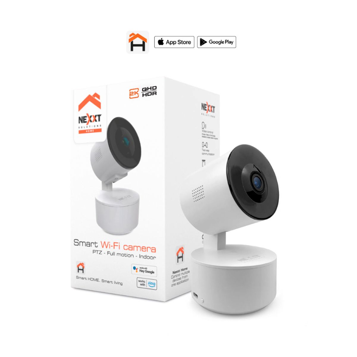 FACTORYTECH - Camara IP Inteligente 2K Wifi Home Nexxt NHC-P710