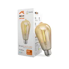 FACTORYTECH - Ampolleta Inteligente Filamento Ambar Wifi Alexa Google Nexxt