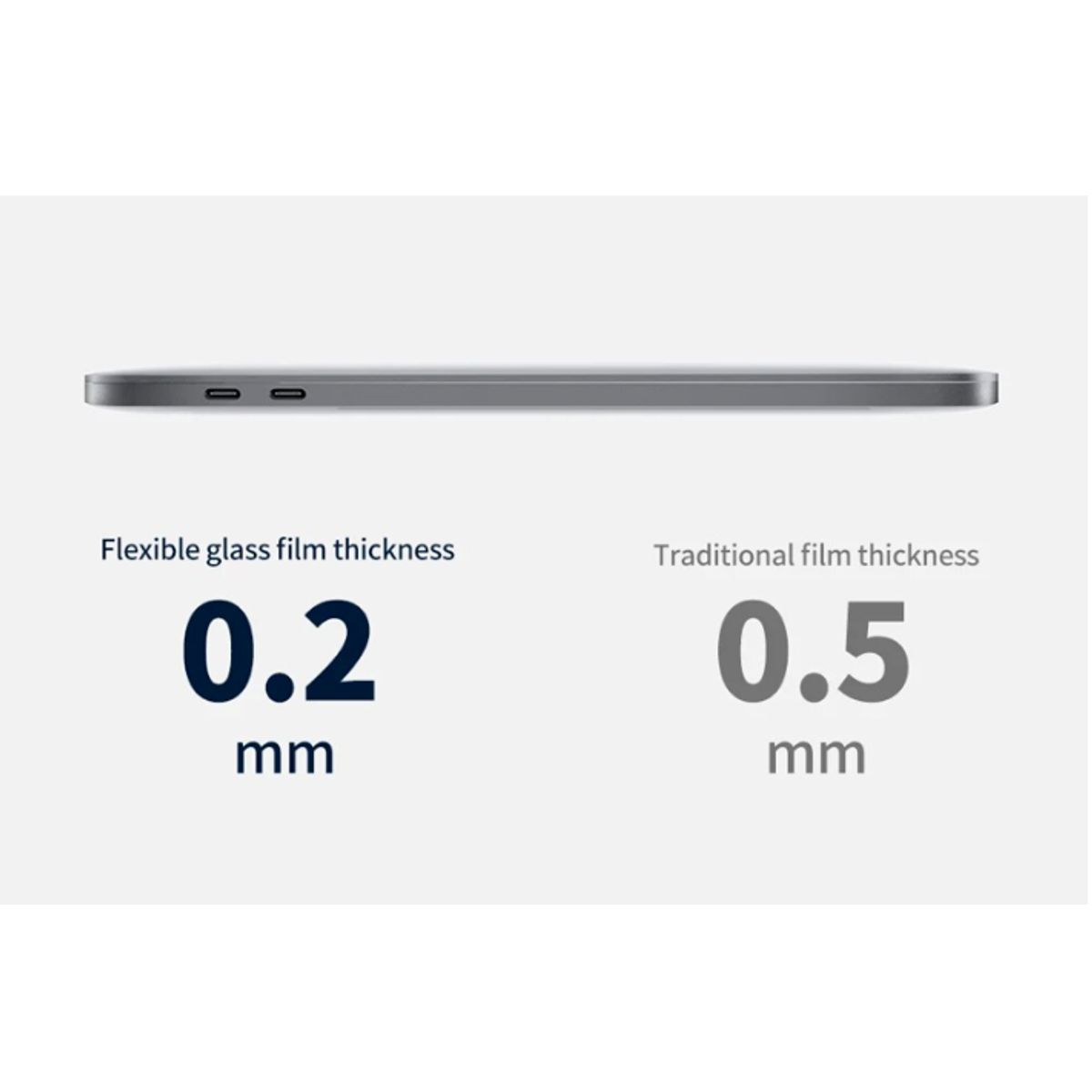 FACTORYTECH - Lamina Vidrio Flexible UDMA Para Macbook Pro 14 A2442 A2779 A2992