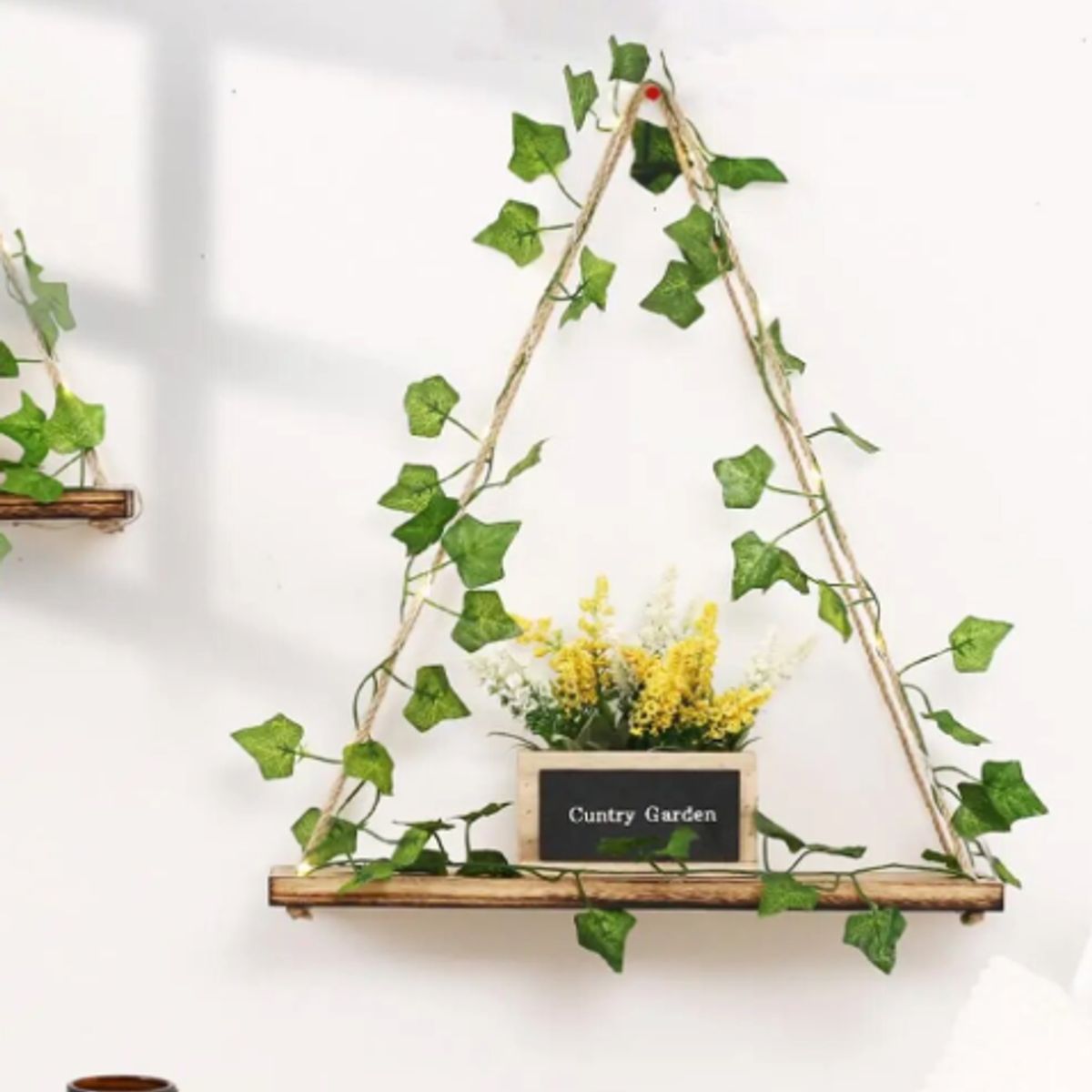 FACTORYTECH - Repisa de Madera con Luz LED Plantas FactoryHome