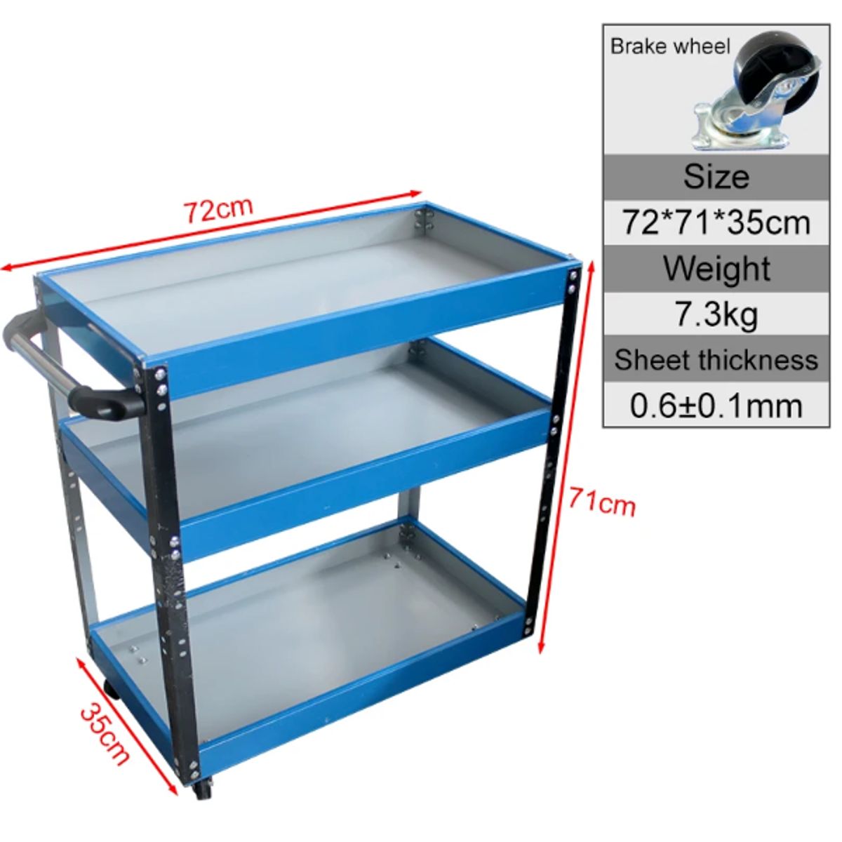 FACTORYTECH - Carro Multiuso Herramientas Taller Mecanico FactoryHome M176