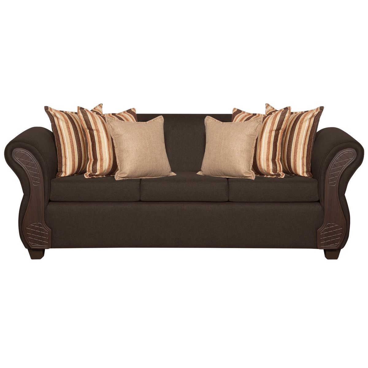 RUZAM MOBEL - SOFÁ 3 CUERPOS MARSELLA CAFÉ