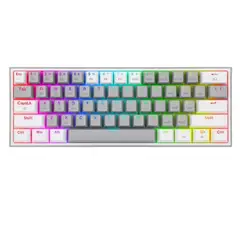 REDRAGON - Teclado Fizz Pro 60% RGB Grey/White - Crazygames