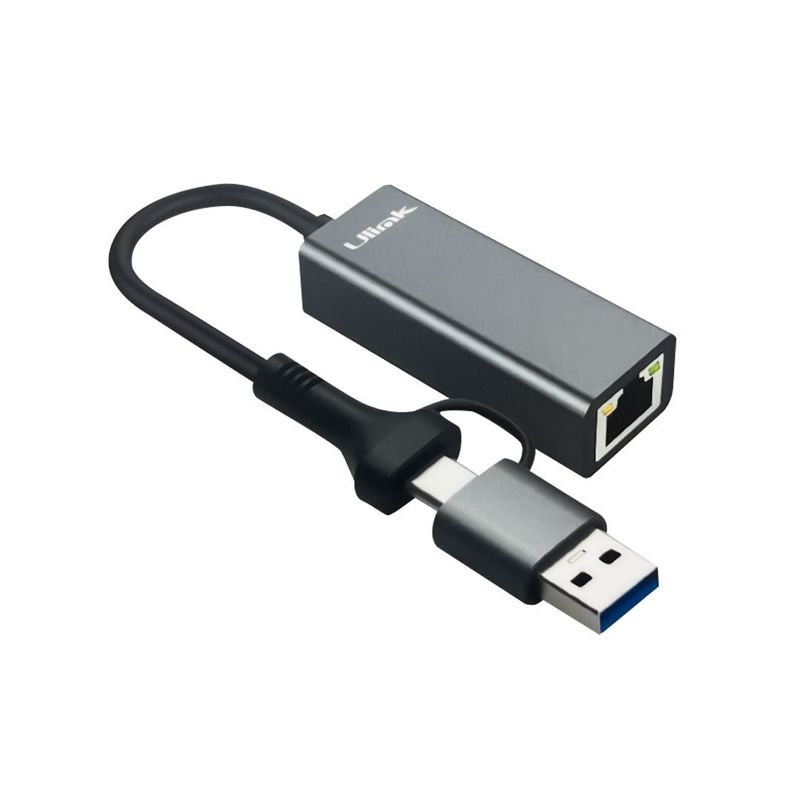 FACTORYTECH - Adaptador Tipo CA a RJ45 Gigabit Ulink  UL-GBUSBCA