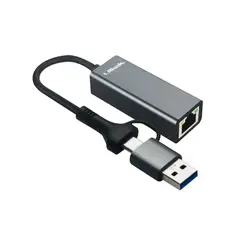 FACTORYTECH - Adaptador Tipo CA a RJ45 Gigabit Ulink UL-GBUSBCA