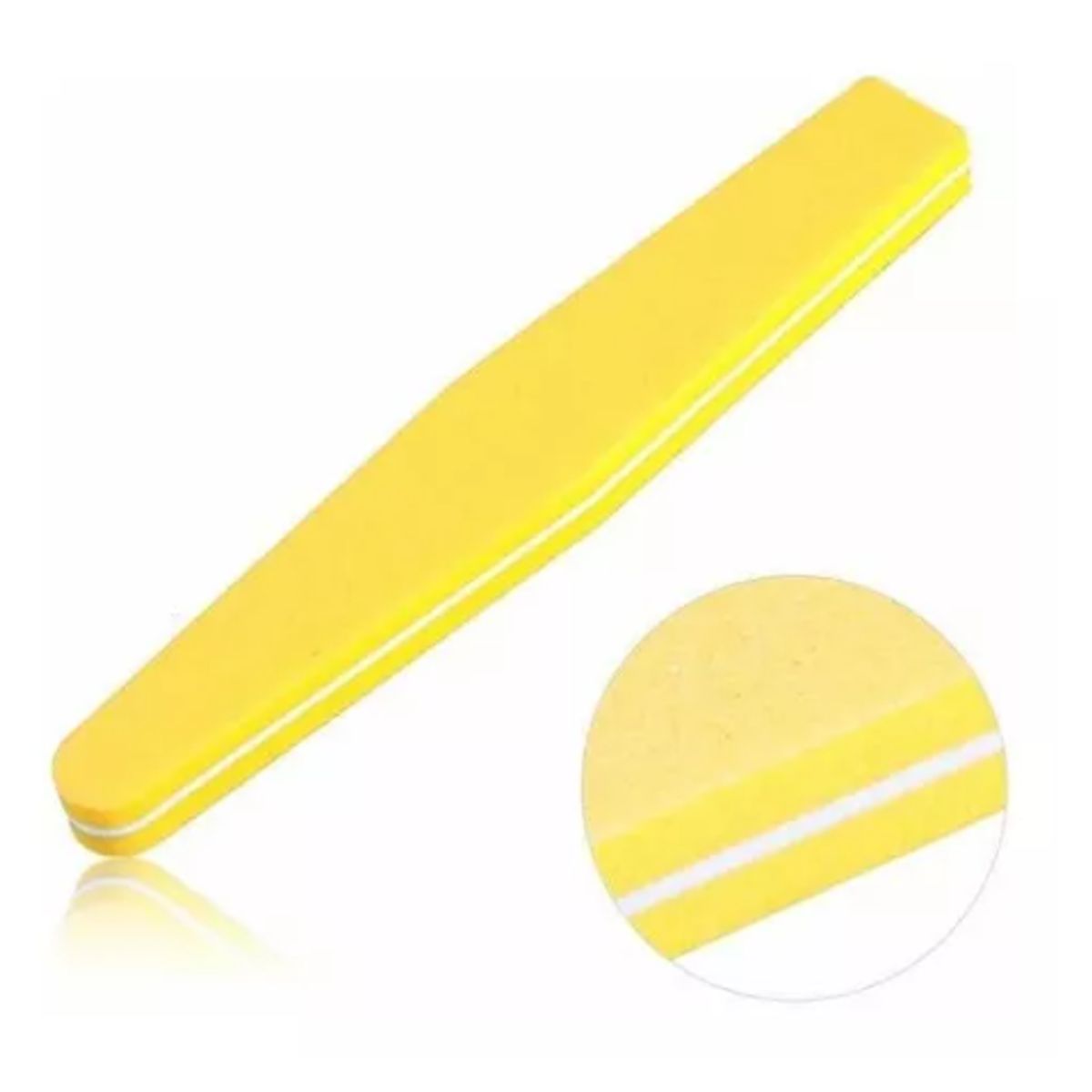 GENERICO - Set 12 Limas Pulidor 100/180 Manicure /pedicure AMARILLO