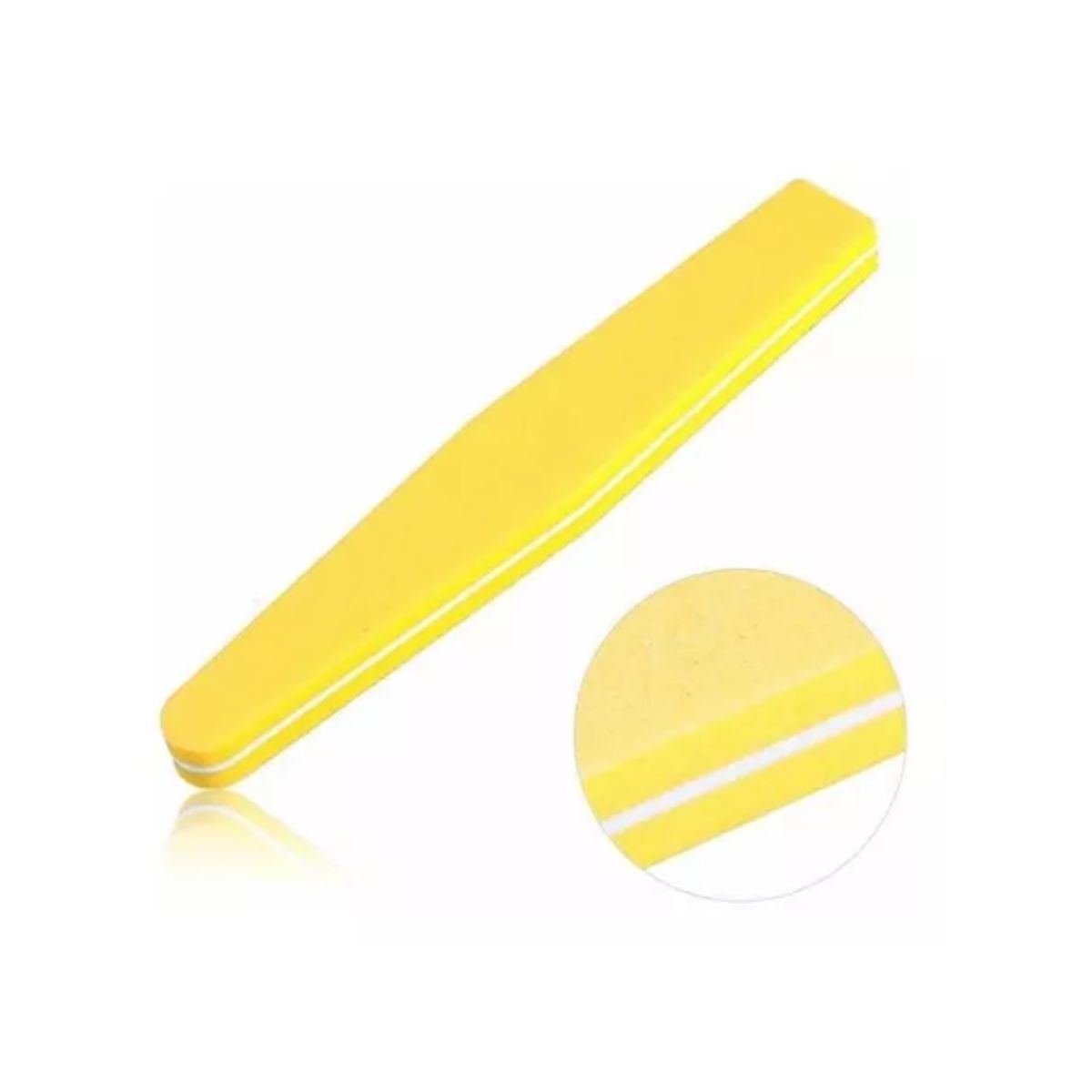 GENERICO - Set 12 Limas Pulidor 100/180 Manicure /pedicure AMARILLO