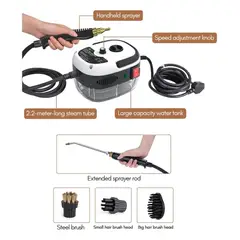 GENERICO - Limpiador Con Vapor Presurizado De Alta Temperatura 2500w