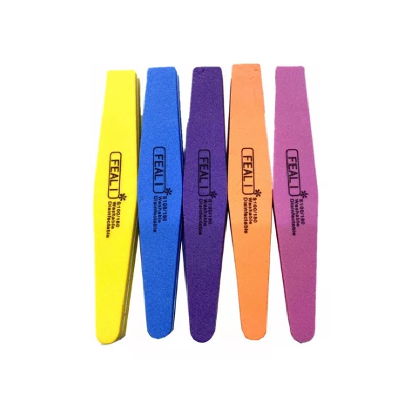 GENERICO - Set 12 Limas Pulidor 100/180 Manicure /pedicure MORADO