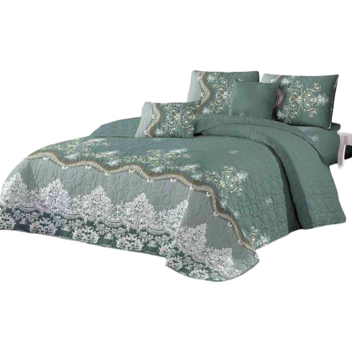 GENERICO - Quilt Reversible de Verano - Diseño Fresco D6