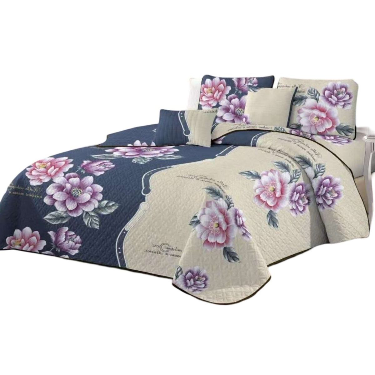 GENERICO - Quilt Reversible de Verano - Diseño Fresco D14