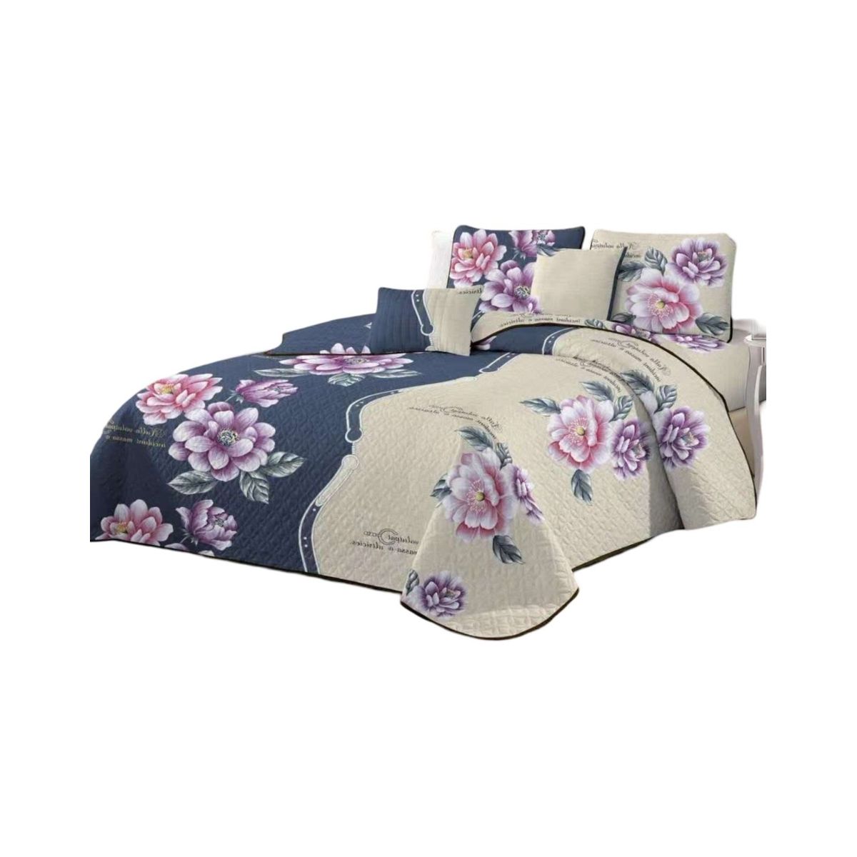 GENERICO - Quilt Reversible de Verano - Diseño Fresco D14