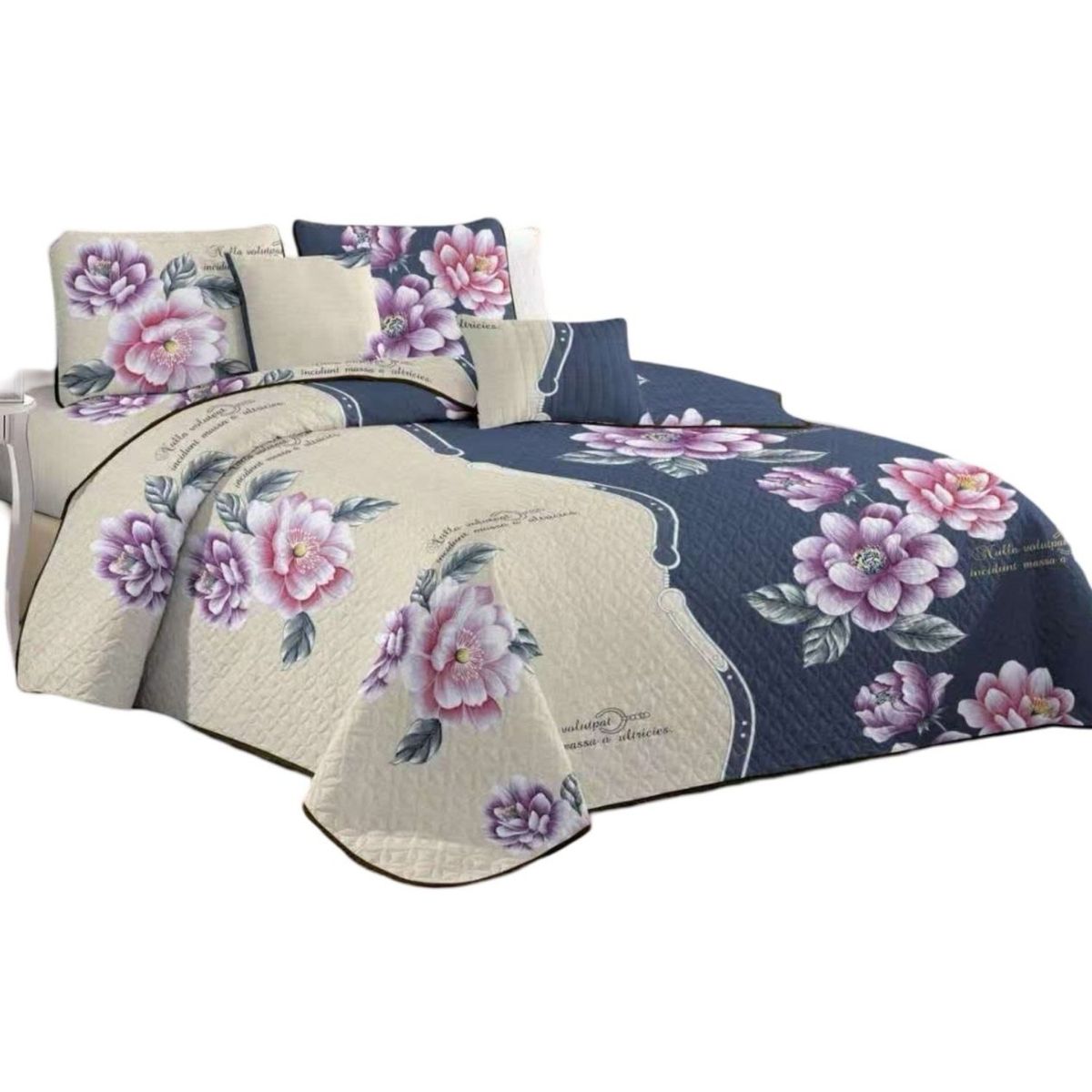 GENERICO - Quilt Reversible de Verano - Diseño Fresco D14