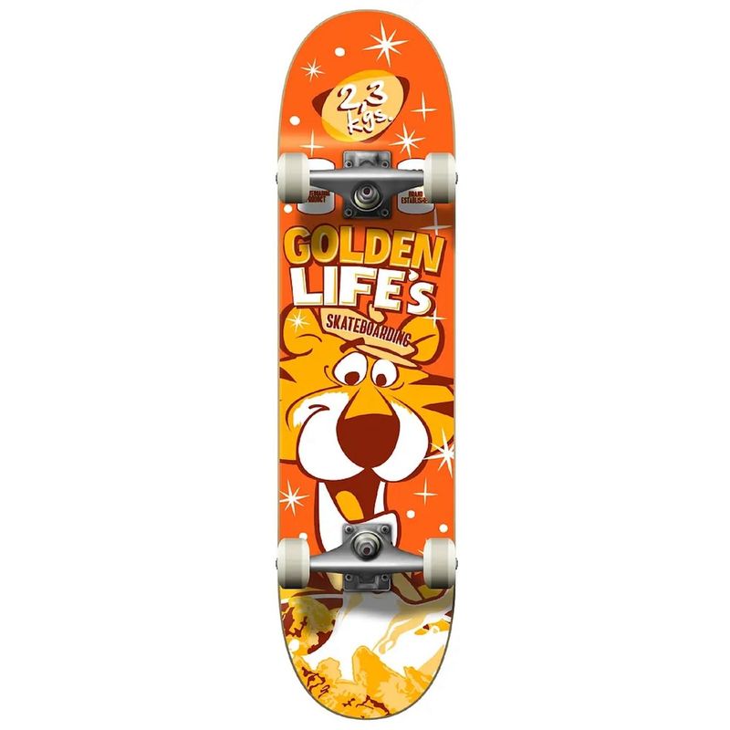 GENERICO - SKATE COMPLETO 80 GOLDEN LIFE KIDS - TIGER 80