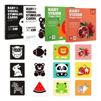 80 Páginas Tarjetas De Estimulación Visual Para Bebés Regalo