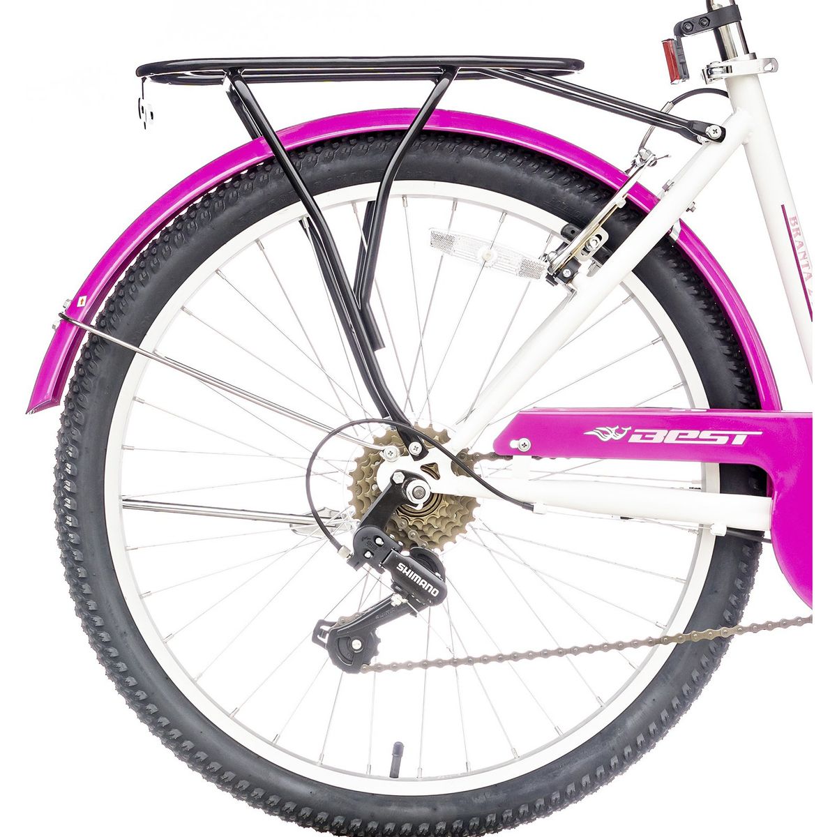 BEST - Bicicleta Best Branta City 24 Mujer Talla 16 Blanco