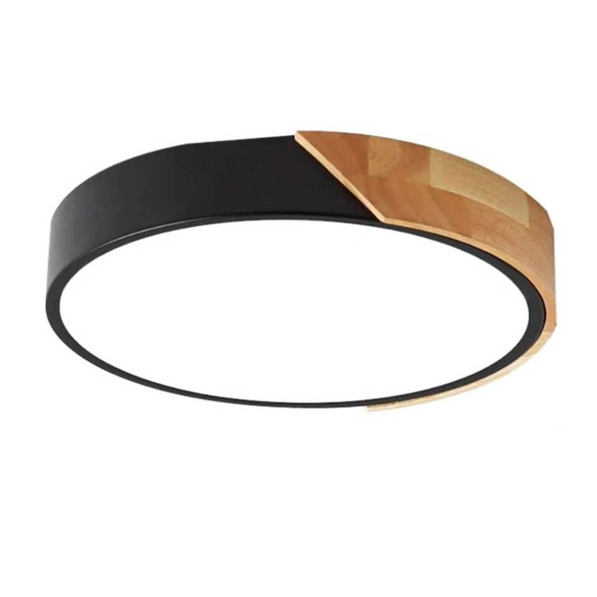 CASA NEW - Lámpara de Techo Moderna 30cm Redondo 3 Colores - Negro