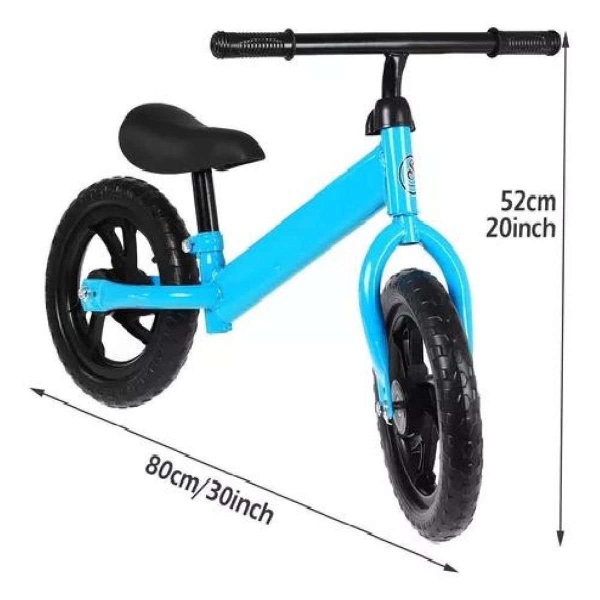 GENERICO - Bicicleta Equilibrio Sin Pedales Aprendizaje Niños Negra