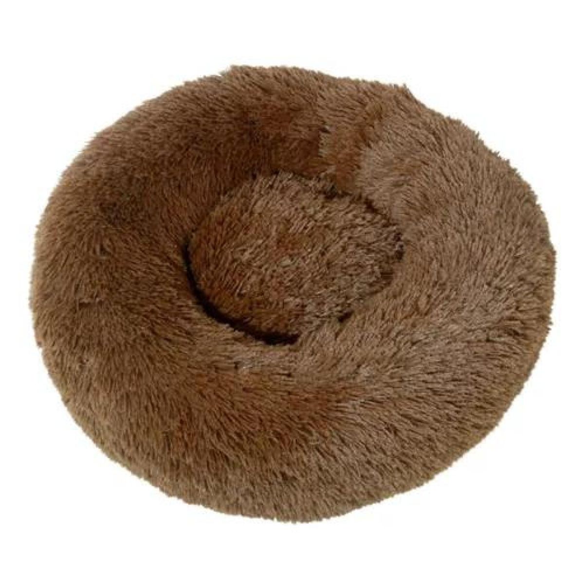 GENERICO - Cama para mascotas antiestrés 80 cm talla XL marrón