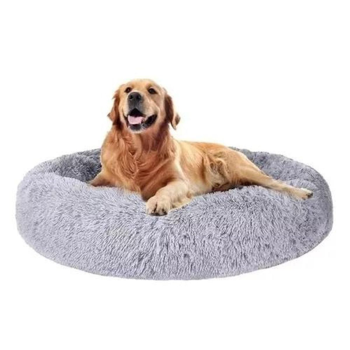 GENERICO - Cama para mascotas antiestrés 90 cm talla XXL gris