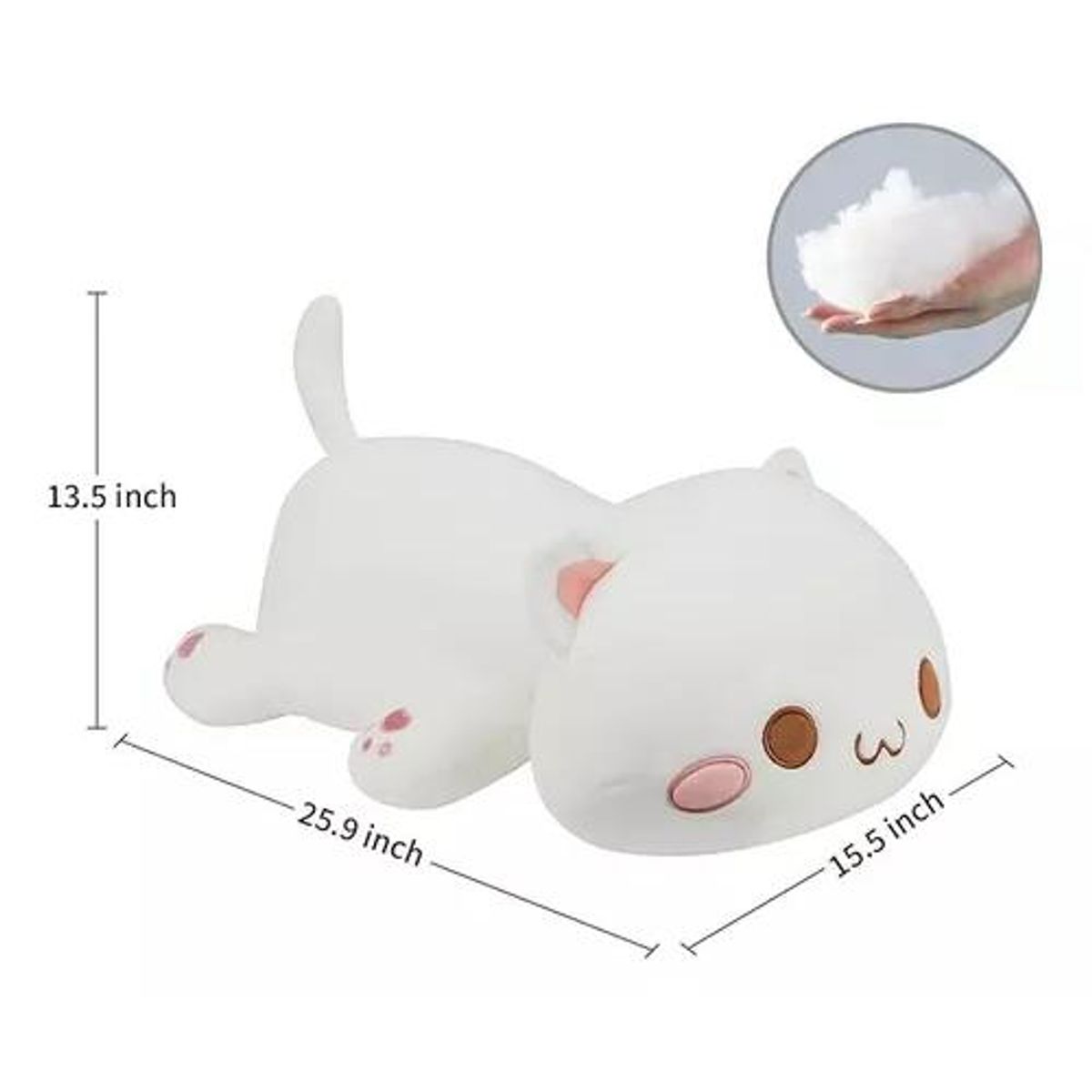 GENERICO - Peluche Gatito Kawaii 35 Cm