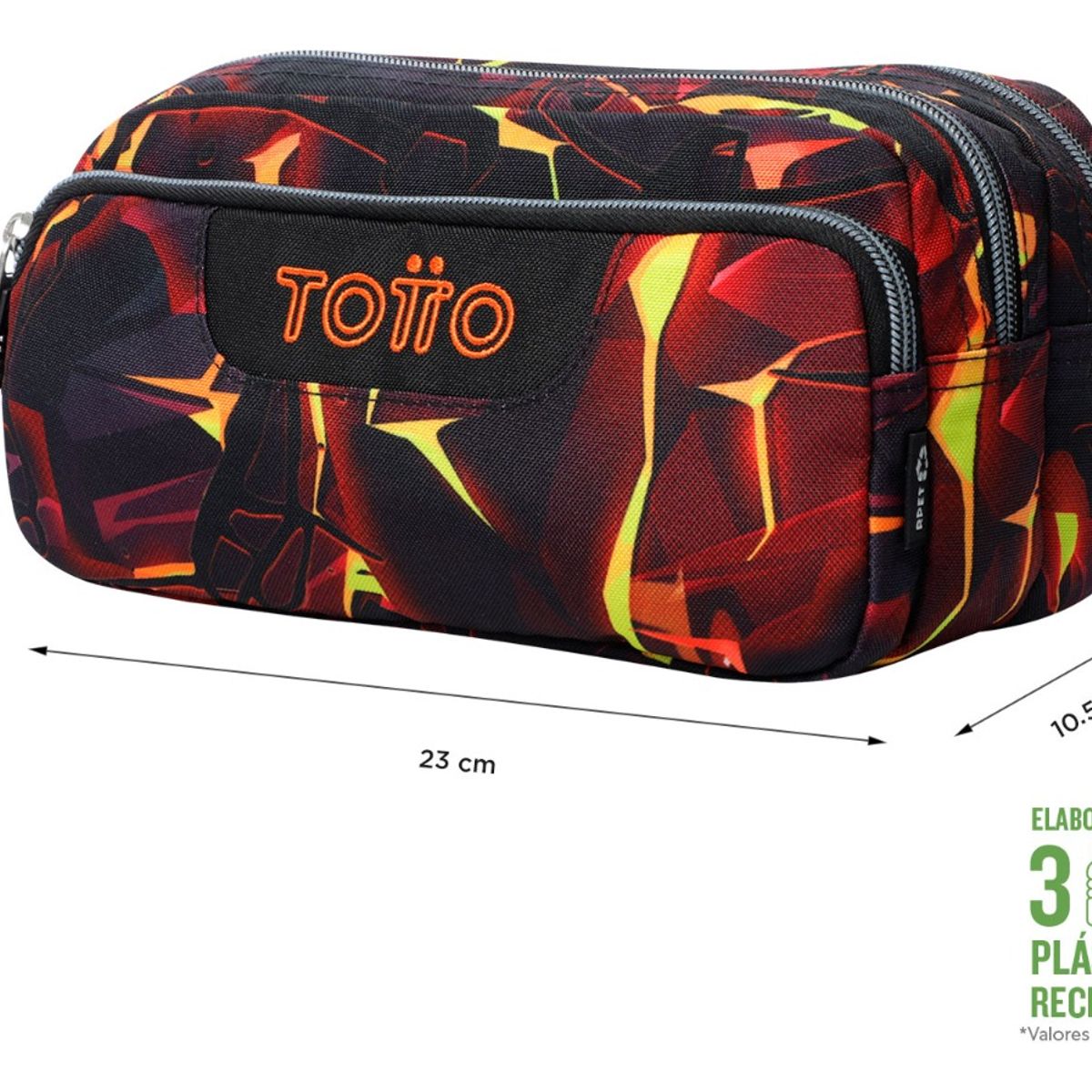 TOTTO - Totto Estuche Escolar Organizador Lapices Rpet Impermeable