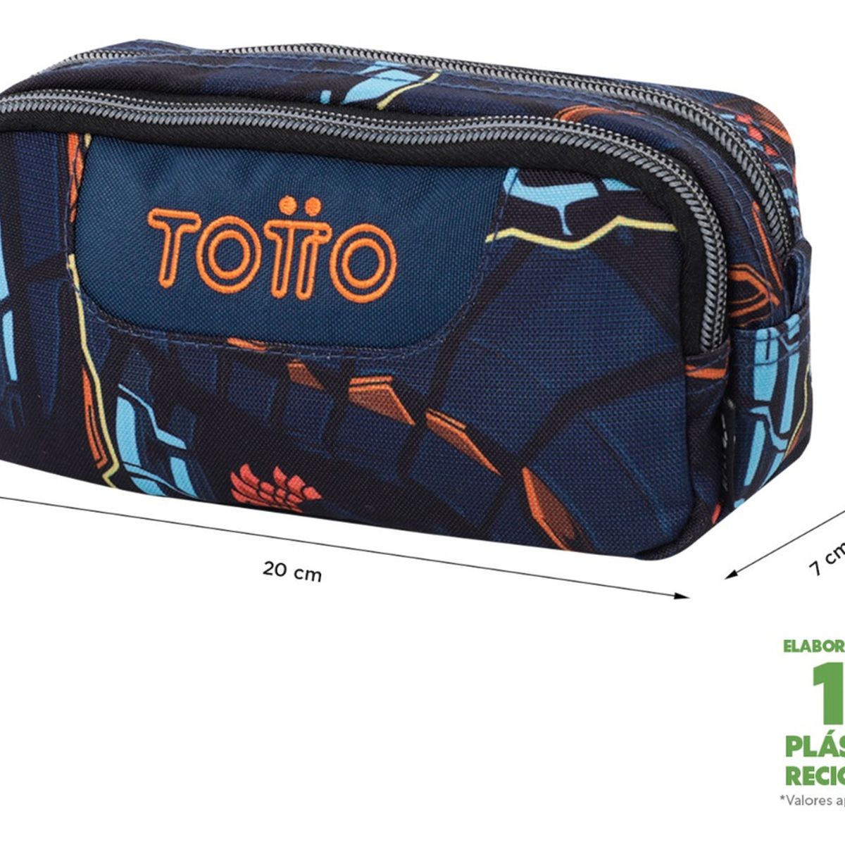 TOTTO - Totto Estuche Escolar para Lapices Rpet Impermeable SOB242