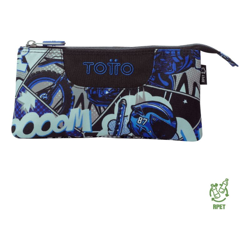 TOTTO - Totto Estuche Escolar para Lapices Rpet Impermeable Tab242