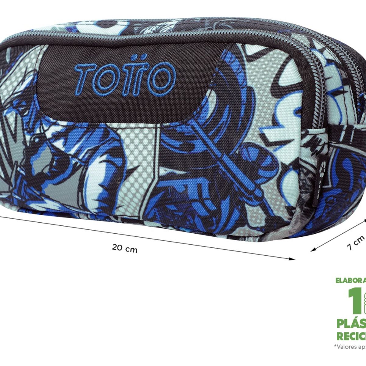 TOTTO - Totto Estuche Escolar para Lapices Rpet Impermeable SOB242
