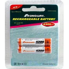 BAUL MAGICO - Singway Pilas Recargables Aa 4300mah Set De 2 Unidades B13