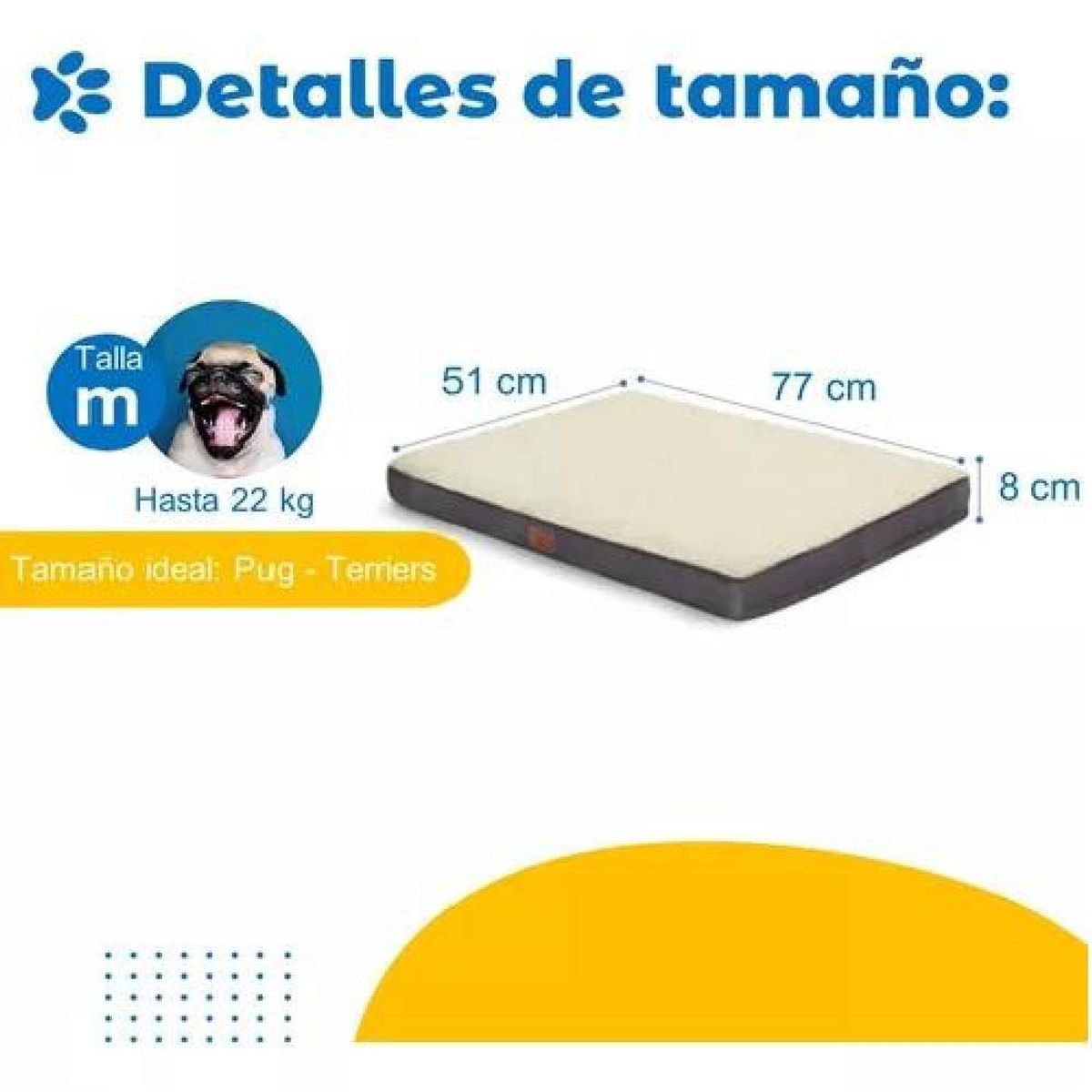 GENERICO - Cama para perro y gato mascota gris