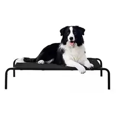 GENERICO - Cama elevada para perro y gato refrescante negro