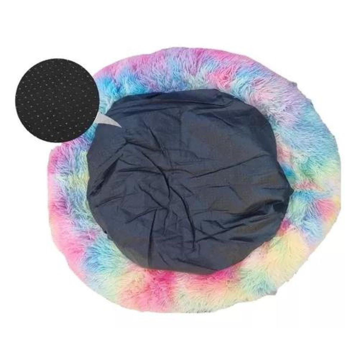 GENERICO - Cama cojín de felpa suave para perro y gato 70 cm