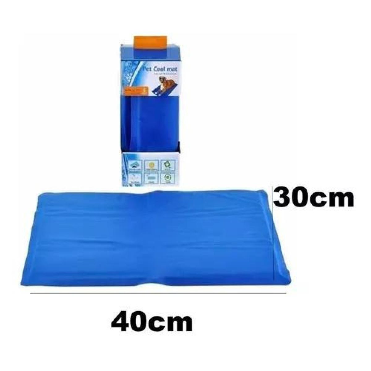 GENERICO - Manta refrescante pet cool mat 30x40 cm mascotas azul