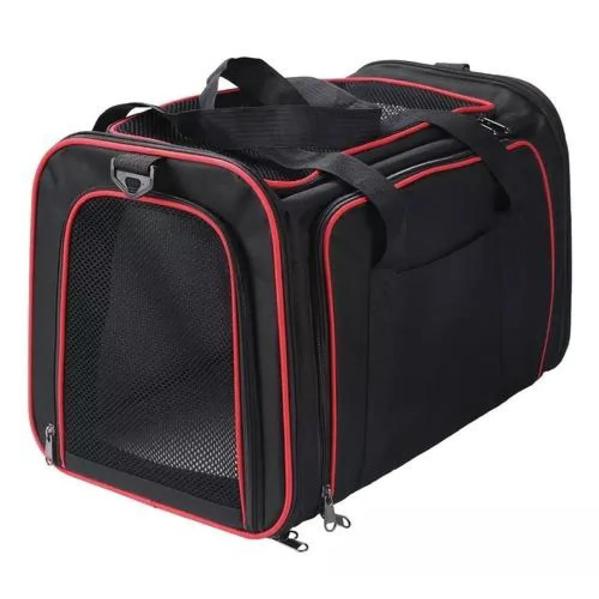 GENERICO - Bolso Transportador Grande para Mascotas 2 en 1 - Negro