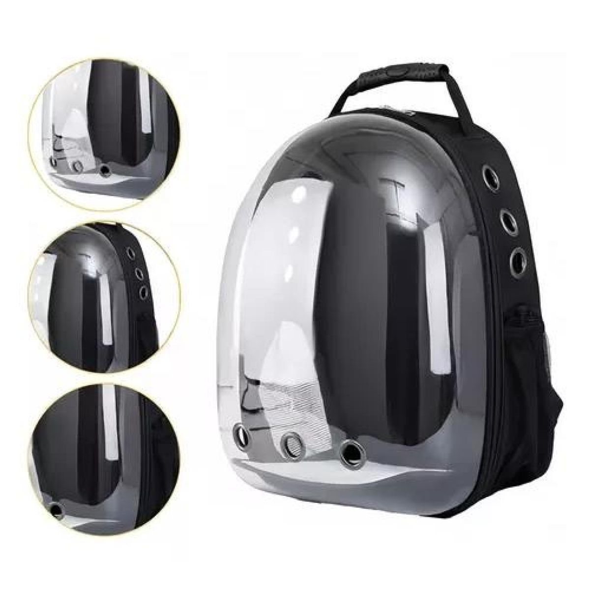 GENERICO - Mochila transportadora transparente para mascotas