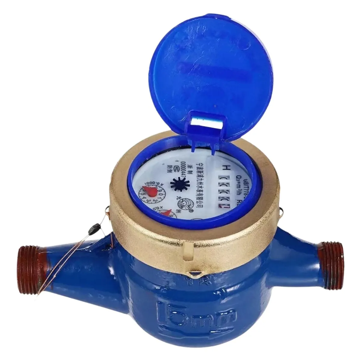 IMPORTCLICK - Medidor Agua Remarcador Uso Interno Doméstico Conexión 15 MM