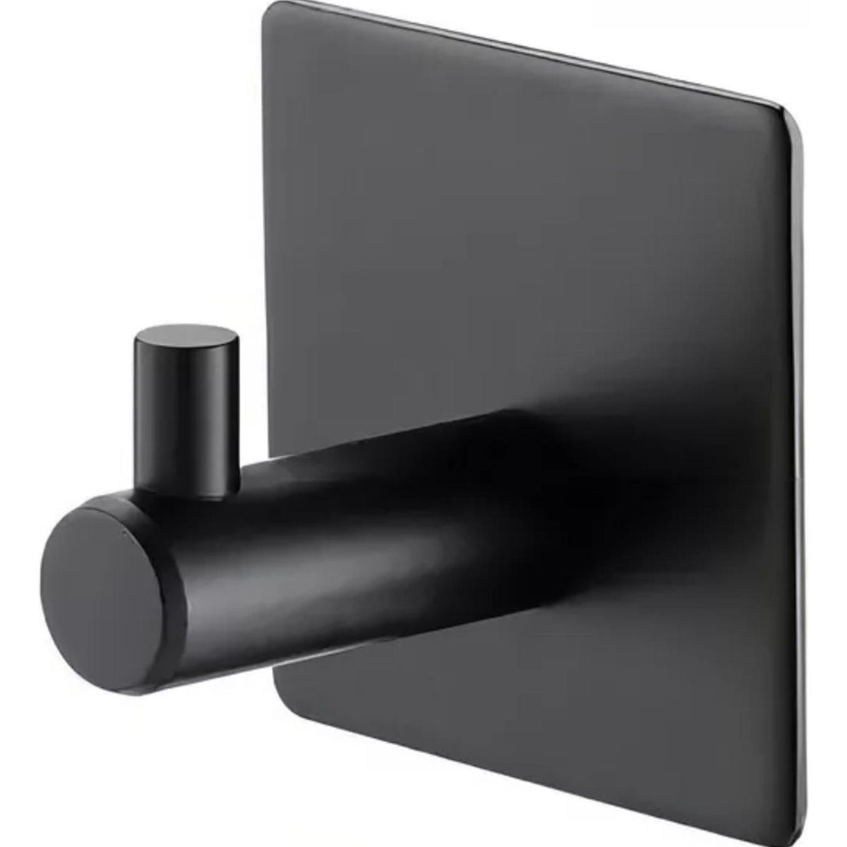 IMPORTCLICK - Pack 4 Ganchos Colgador Adhesivos Hogar Acero Inoxidable Negro - Negro