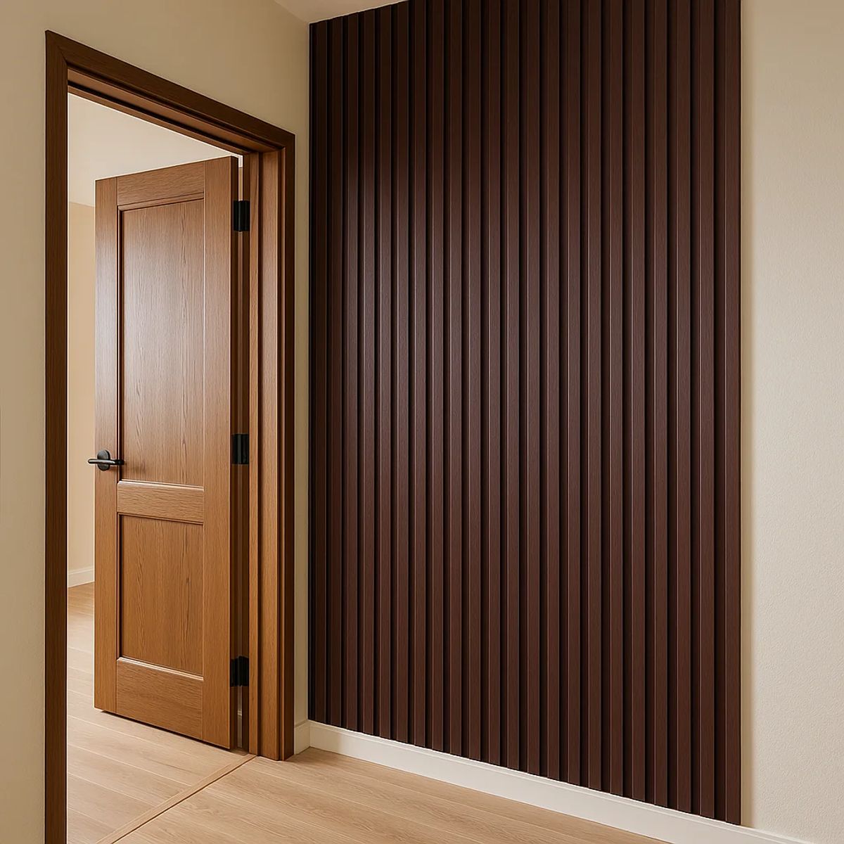 KLIK - Pack de 16 Revestimientos Siding WPC interior color Chocolat