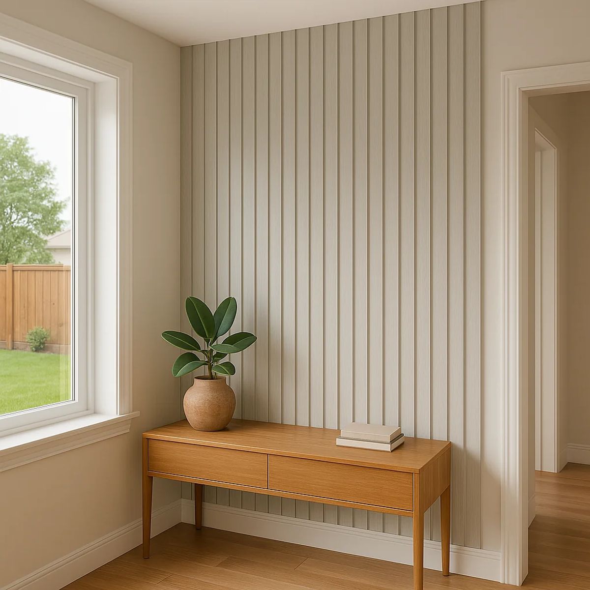 KLIK - Pack de 16 Revestimientos Siding WPC interior color Blanco