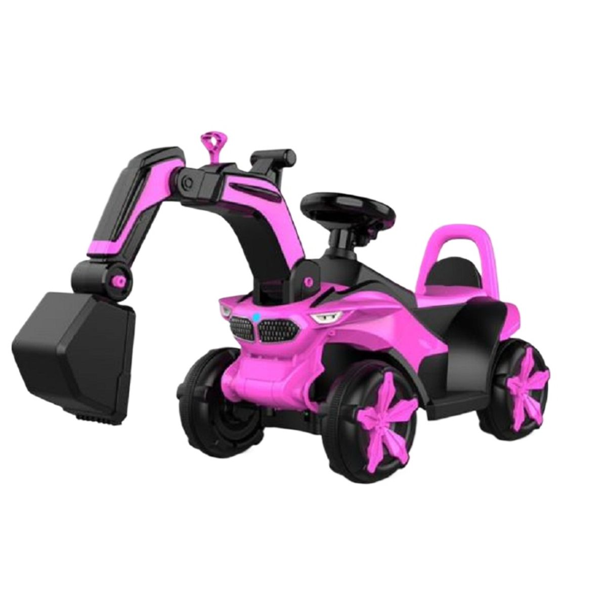 U BUY - Excavadora Eléctrica Montable Música Luces Niños Rose