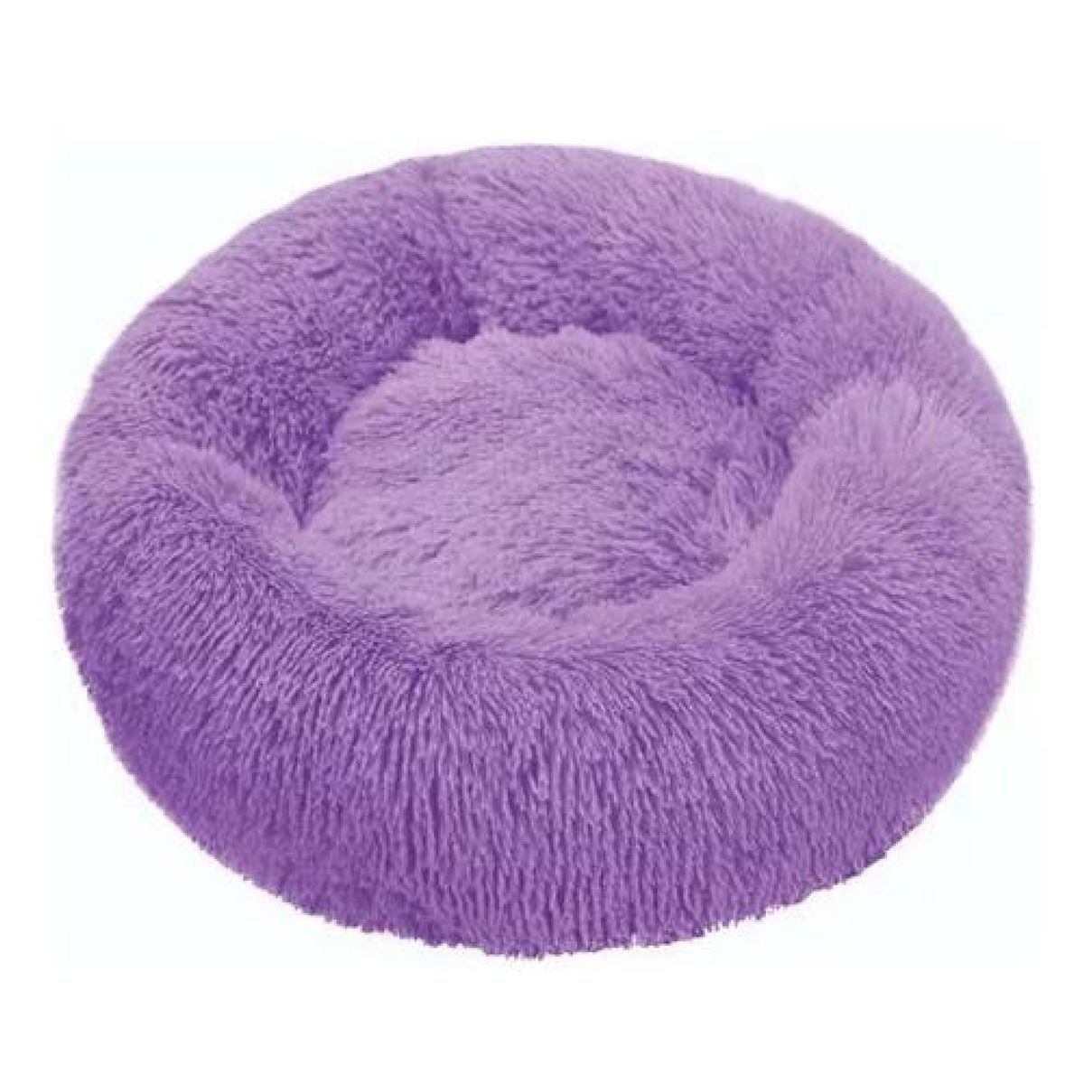 GENERICO - Cama para mascotas felpa antiestrés 80 cm XL violeta