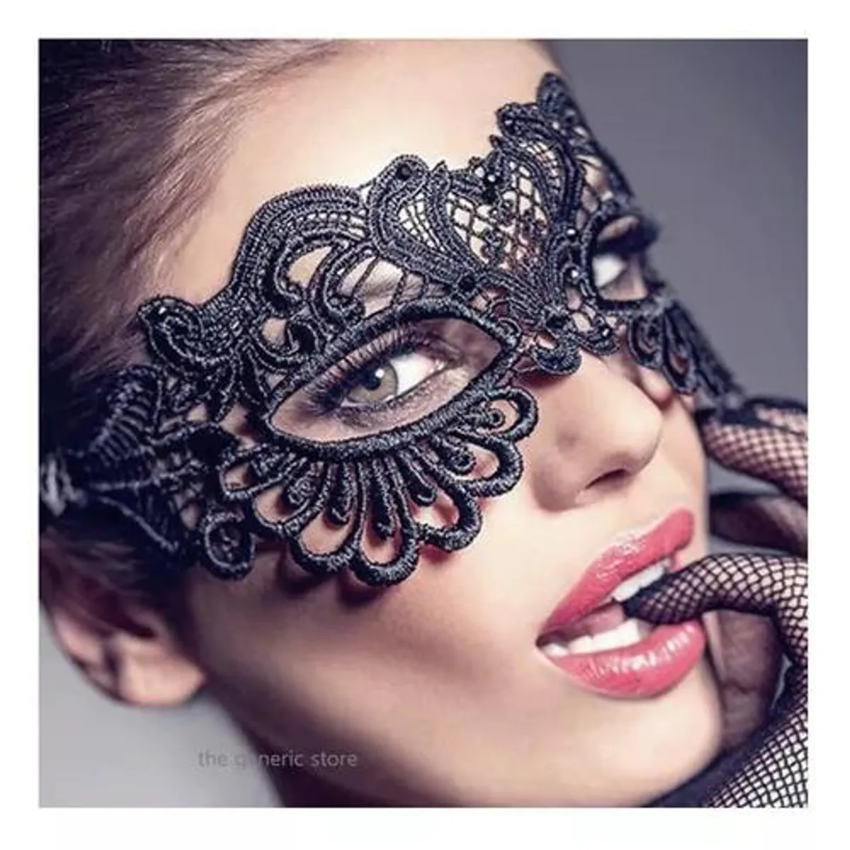 GENERICO - Antifaz de encaje sexy ideal para fiestas de disfraces