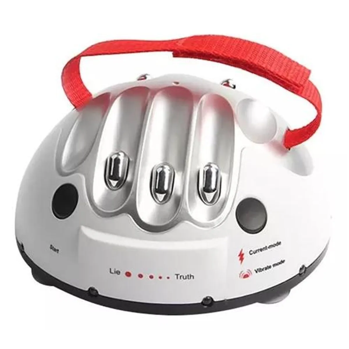 GENERICO - Juguete de prueba de polígrafo detector de mentiras color plateado