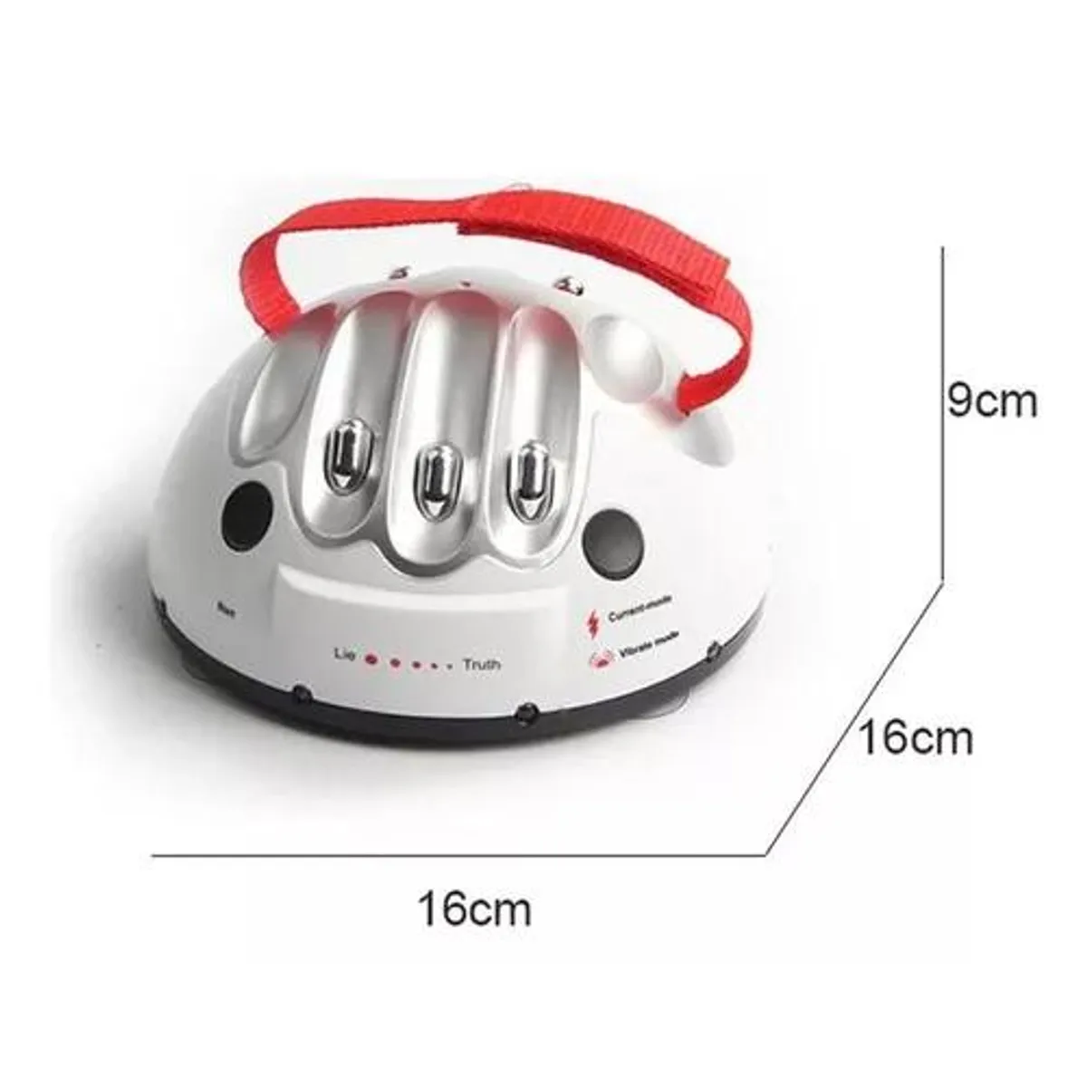 GENERICO - Juguete de prueba de polígrafo detector de mentiras color plateado