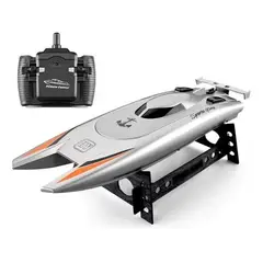 GENERICO - Lancha juguete a control remoto doble motor gris