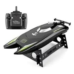 GENERICO - Lancha juguete a control remoto doble motor negro