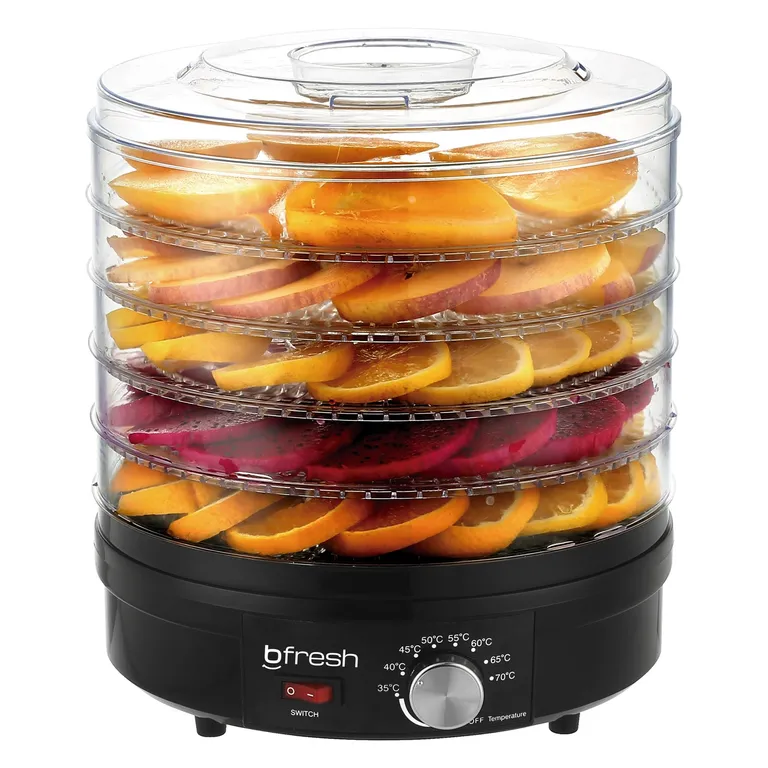 B FRESH Deshidratador de frutas y alimentos Dry Fit Negro
