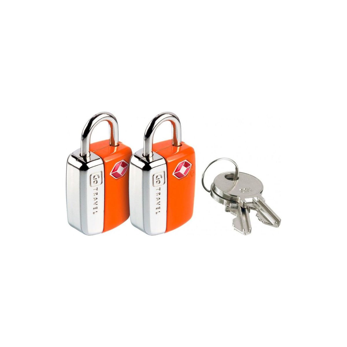 GO TRAVEL - Par Mini Candados Tsa Llave Go Travel GT339