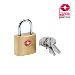 GO TRAVEL - Candado Tsa Bronce CLlave GT349